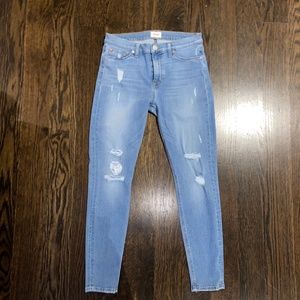 Hudson Nico Distressed Ankle Skinny Jeans